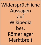 Widersprüchliche Aussagen auf Wikipedia bez. Lager Marktbreit